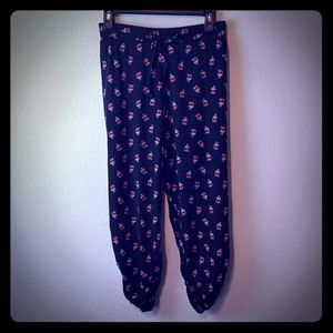American Rag Cropped Floral Joggers
